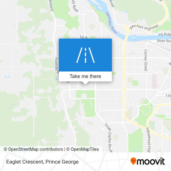Eaglet Crescent map