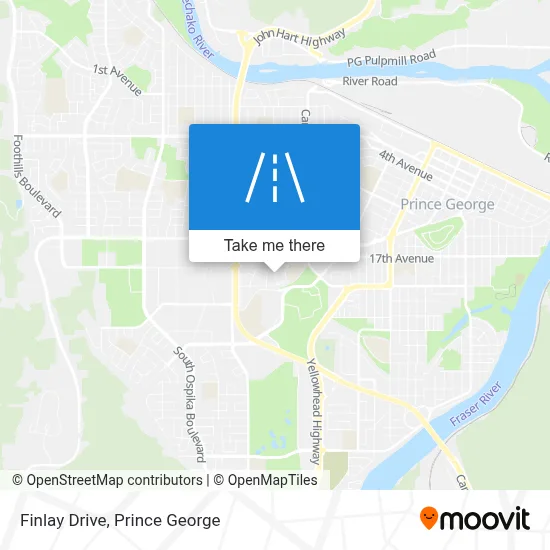 Finlay Drive map