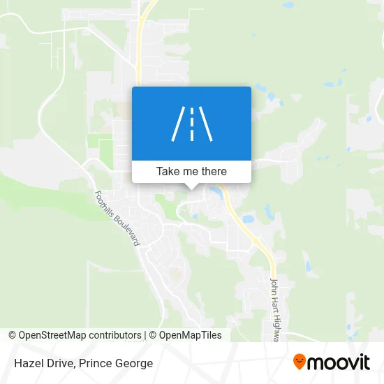 Hazel Drive map