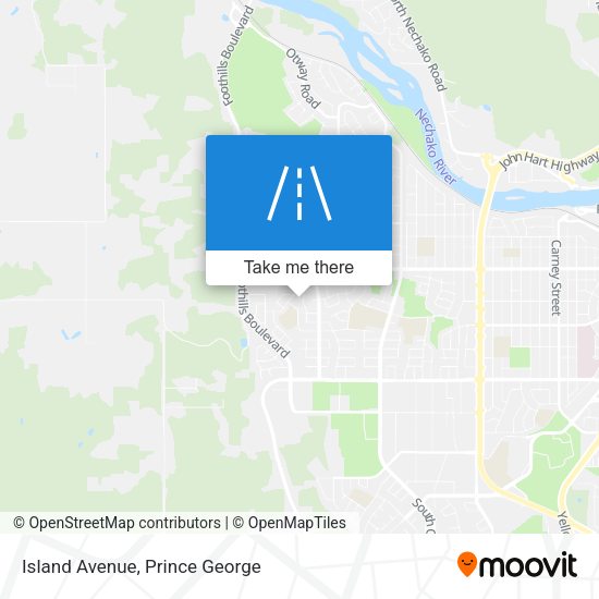 Island Avenue map