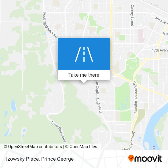 Izowsky Place map