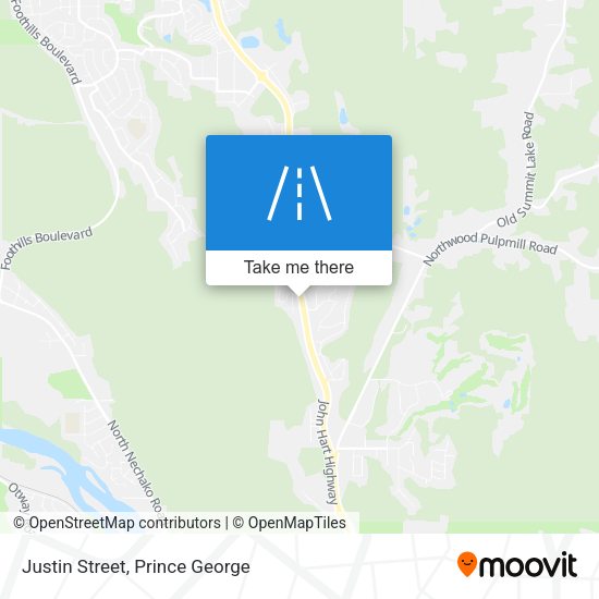 Justin Street map
