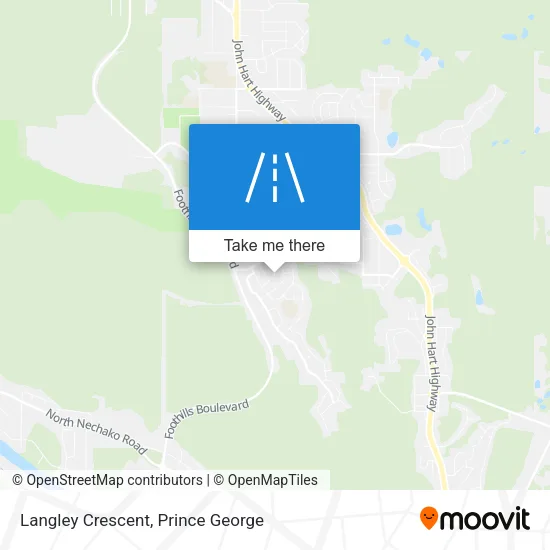 Langley Crescent map