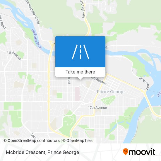 Mcbride Crescent map