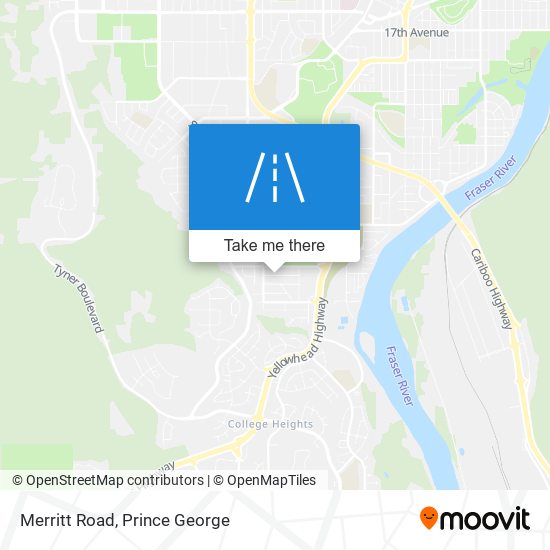 Merritt Road map