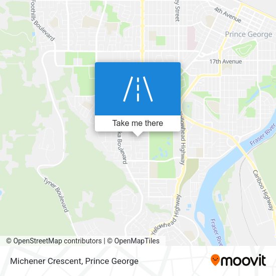 Michener Crescent map