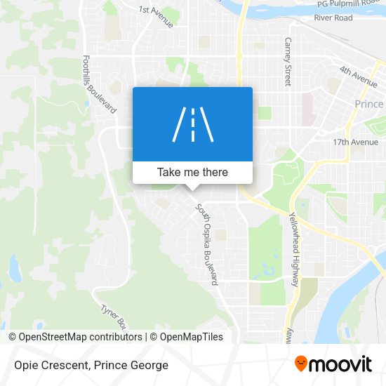 Opie Crescent map