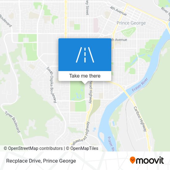 Recplace Drive map