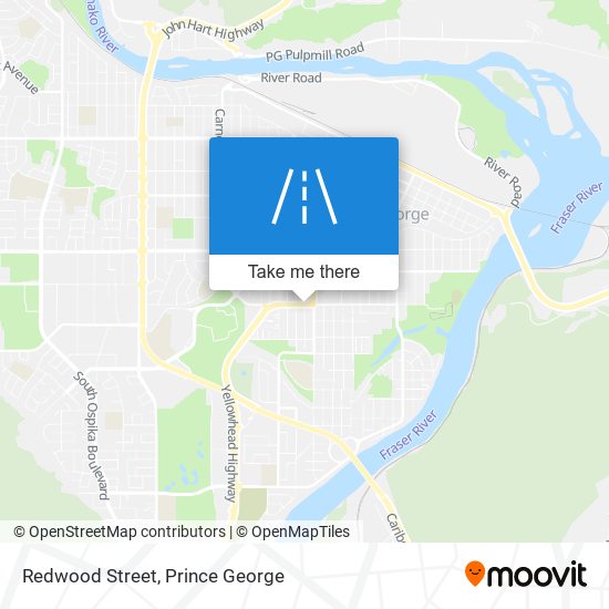 Redwood Street map