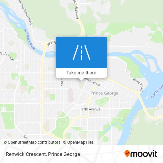 Renwick Crescent map