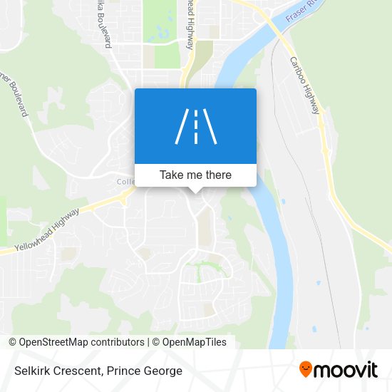 Selkirk Crescent map