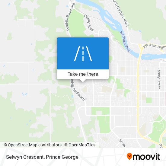 Selwyn Crescent map