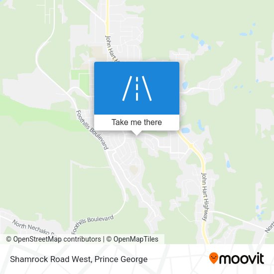 Shamrock Road West map