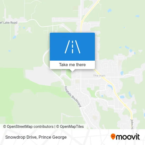 Snowdrop Drive map