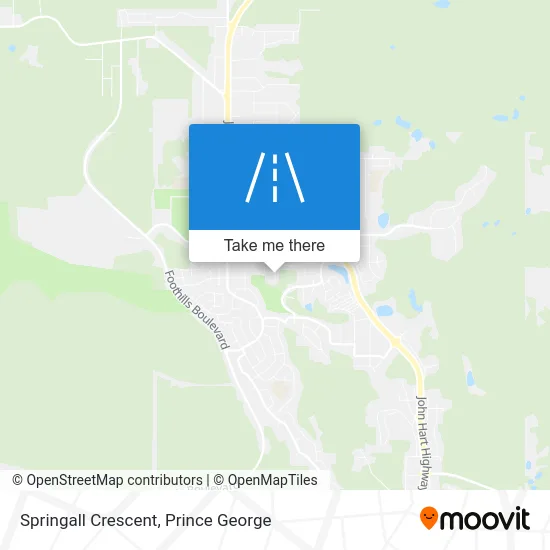 Springall Crescent map
