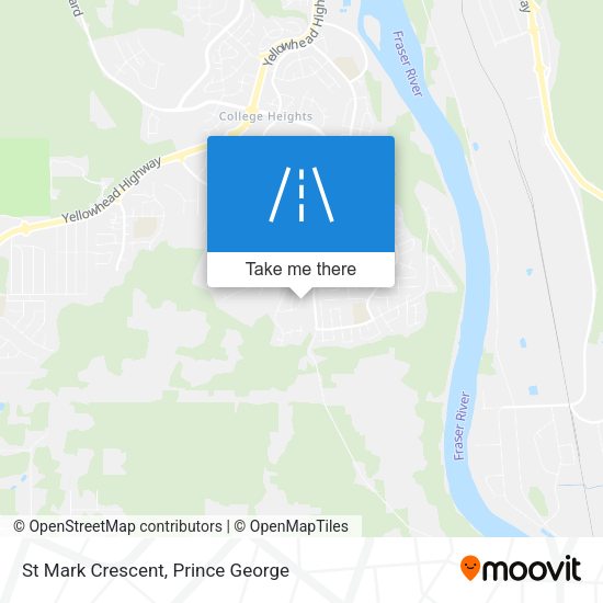 St Mark Crescent map