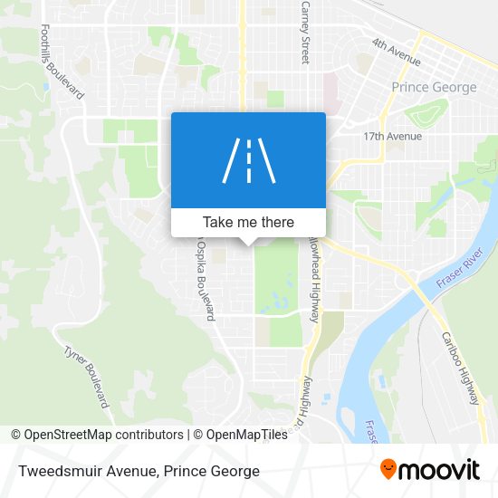 Tweedsmuir Avenue map