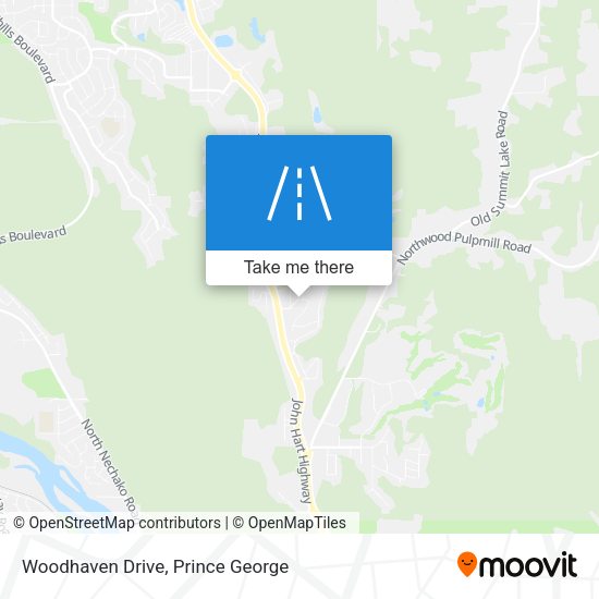 Woodhaven Drive map