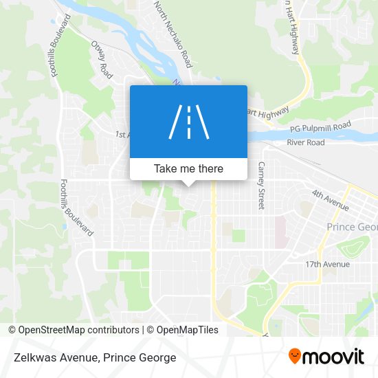 Zelkwas Avenue map