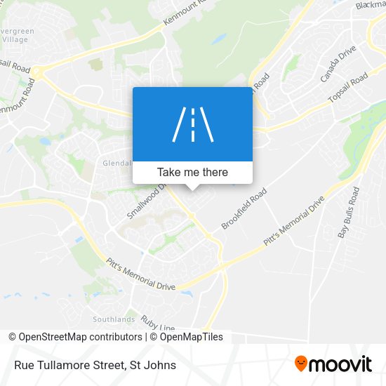 Rue Tullamore Street map