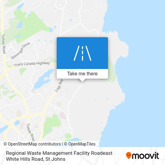 Regional Waste Management Facility Roadeast White Hills Road map