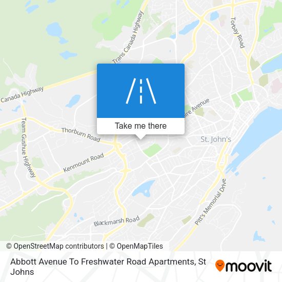 Abbott Avenue To Freshwater Road Apartments map