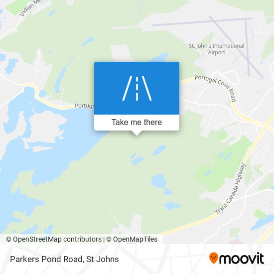 Parkers Pond Road map