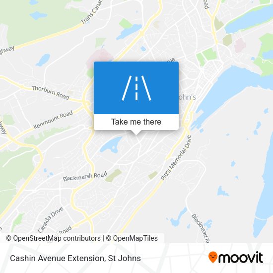 Cashin Avenue Extension map