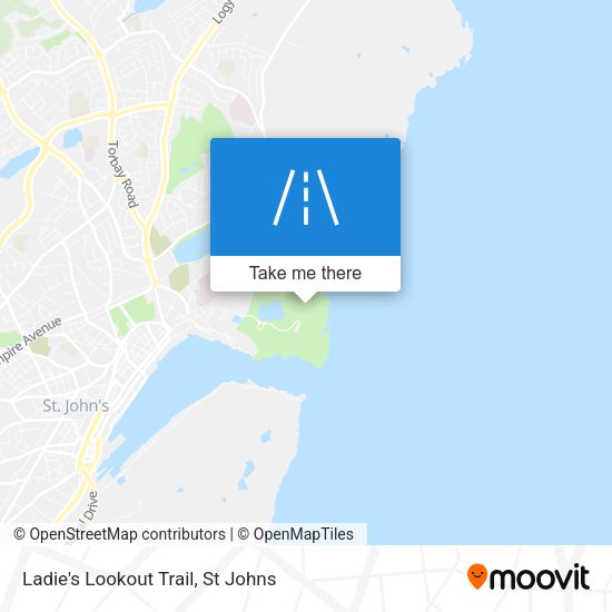 Ladie's Lookout Trail map