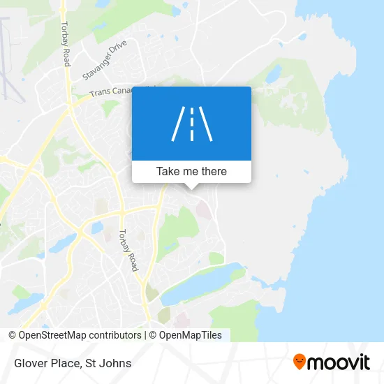 Glover Place map