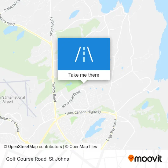 Golf Course Road map