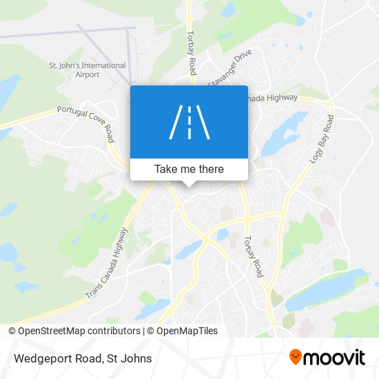 Wedgeport Road map