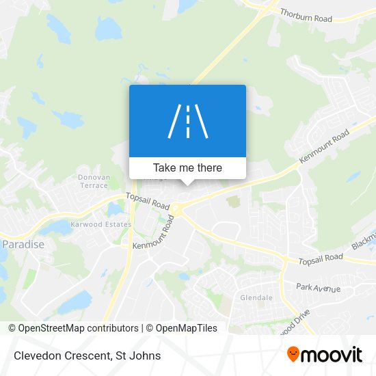 Clevedon Crescent map