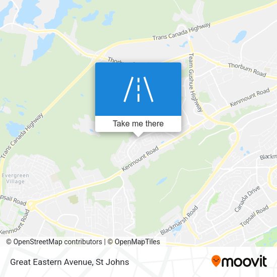 Great Eastern Avenue map
