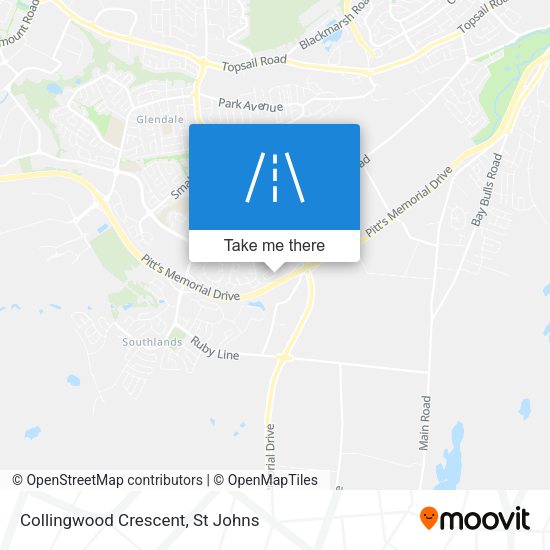 Collingwood Crescent map