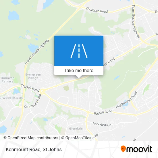 Kenmount Road map