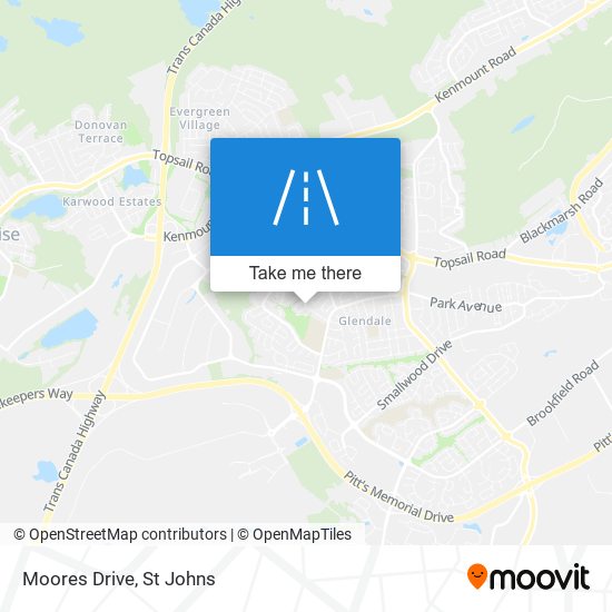 Moores Drive map