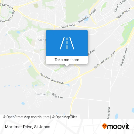 Mortimer Drive map