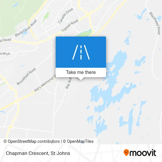 Chapman Crescent map