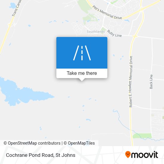 Cochrane Pond Road plan