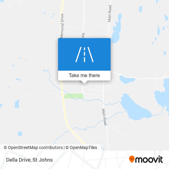 Della Drive map