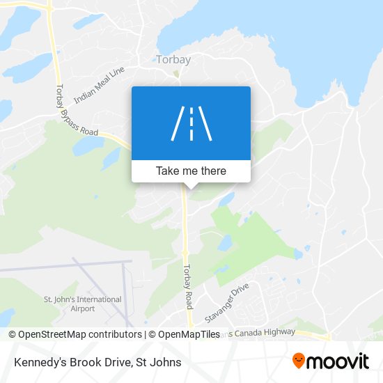 Kennedy's Brook Drive map