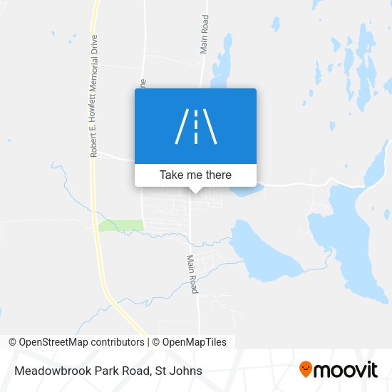 Meadowbrook Park Road map