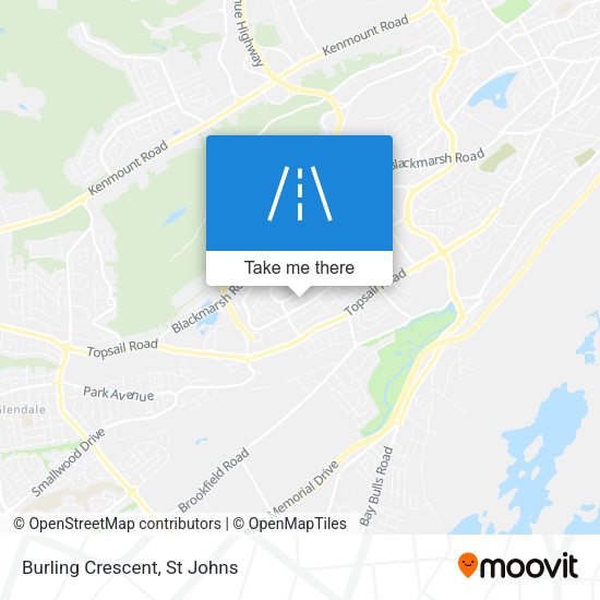 Burling Crescent map