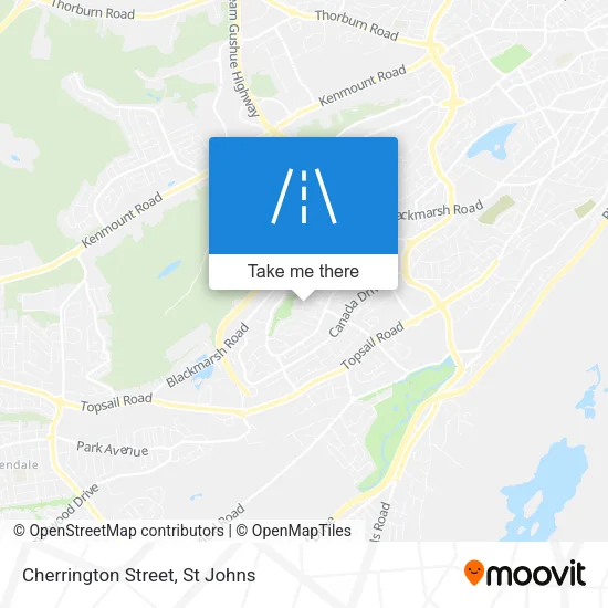 Cherrington Street map
