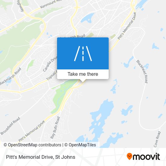 Pitt's Memorial Drive map
