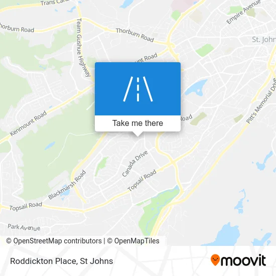 Roddickton Place map