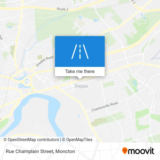 Rue Champlain Street map