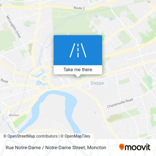 Rue Notre-Dame / Notre-Dame Street plan
