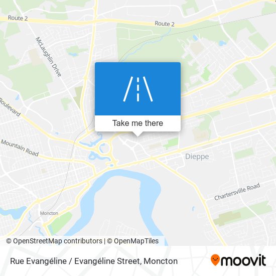 Rue Evangéline / Evangéline Street map